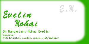 evelin mohai business card